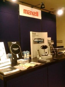 maxcellのオーディオ製品展示