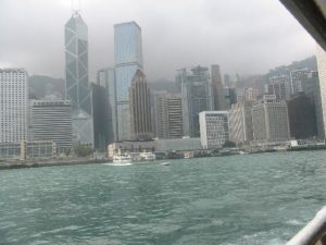 香港風景写真、マカオへのフェリーから