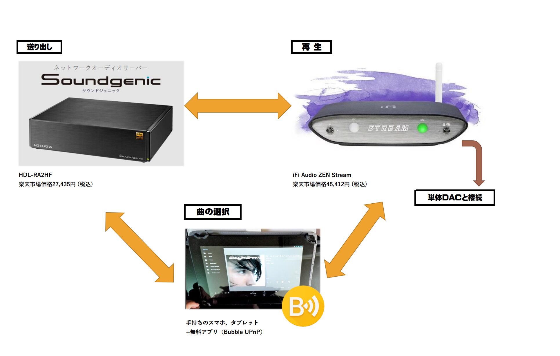DLNA事例、解説図