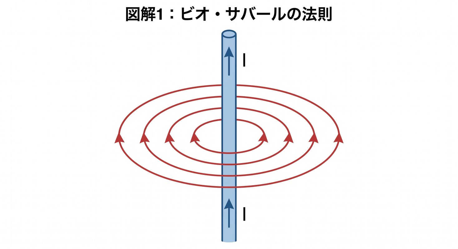 図解1:
ビオ・サバールの法則